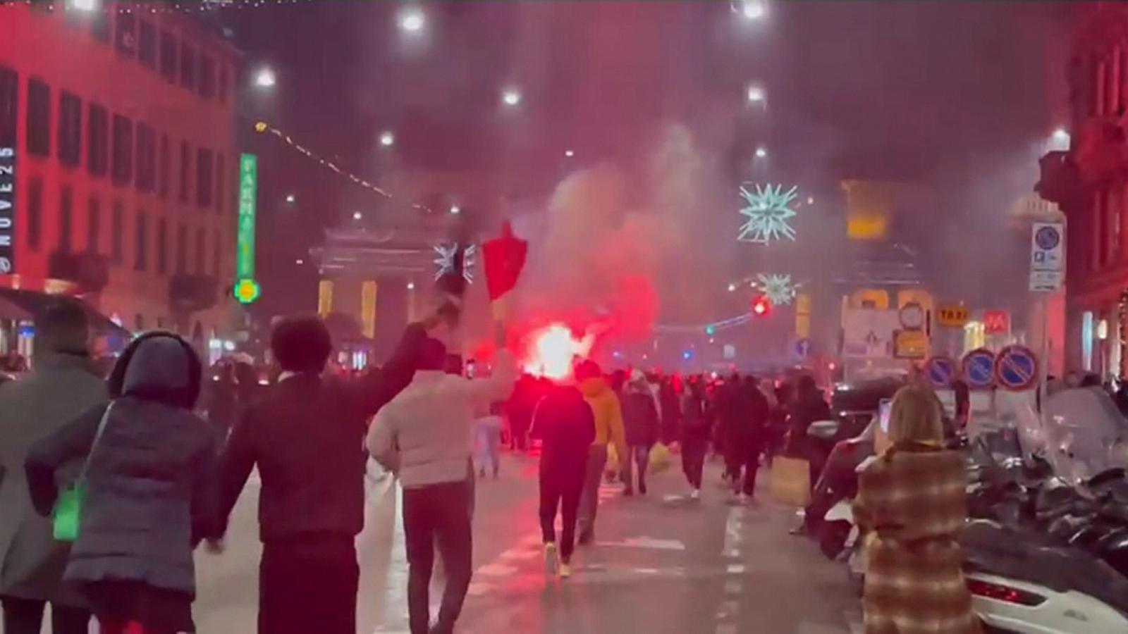 Milano – Bottiglie contro la Polizia dopo Marocco-Francia in corso Buenos Aires: fermato un 18enne