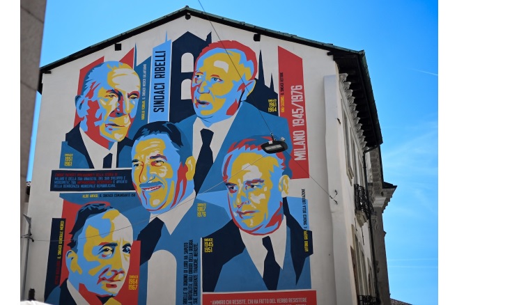 Milano – Inaugurato il murale dei sindaci ‘ribelli’ della città