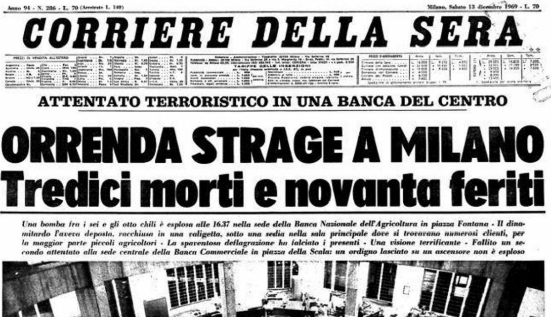 Milano non dimentica – Oggi il ricordo della strage di piazza Fontana: staffetta con Brescia e Bologna