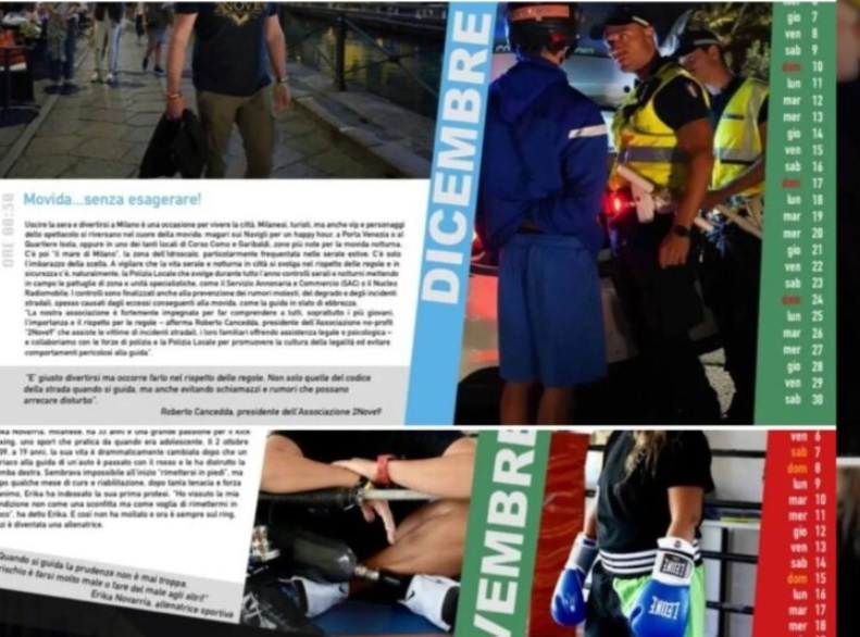 Milano, che gaffe – I calendari della Polizia locale sono sbagliati: hanno il 31 Novembre e 30 giorni a Dicembre FOTO