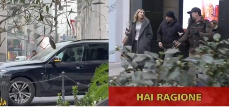 Ferragni parcheggia il Suv con 4 frecce nel cuore di Milano- Riceve la “merdina” di Brumotti, e si giustifica così