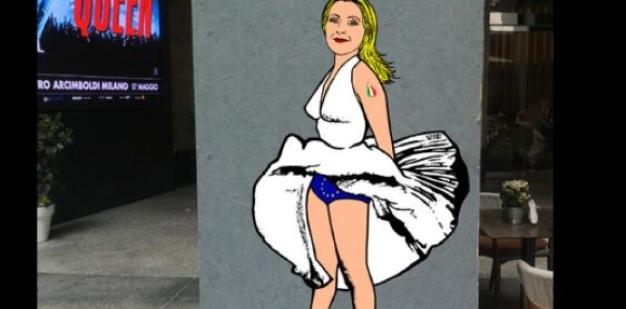 Milano – Vandalizzato il murales di Giorgia Meloni: “Lasci morire i migranti in mare”