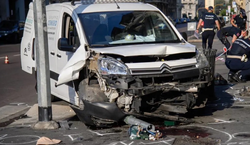 Tremendo dramma a Milano – Investe 4 persone sul marciapiede con il furgone. Un morto e 3 feriti gravi