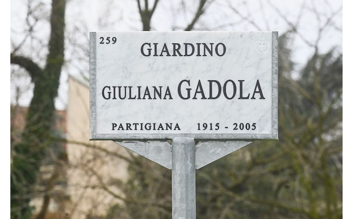 Milano celebra le donne Milanesi eroiche – Giardino intitolato alla partigiana Giuliana Gadola