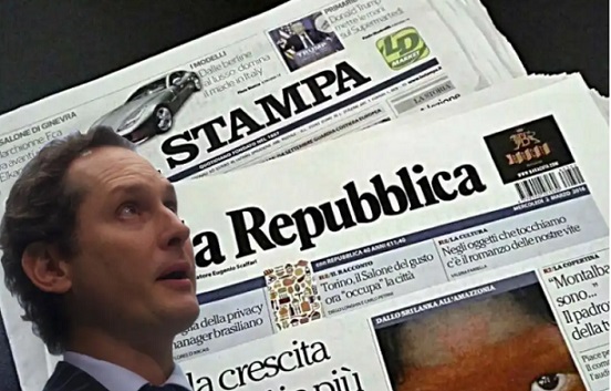 John Elkann vende La Stampa e Repubblica – Pronta l’offerta di un banchiere: le ultime