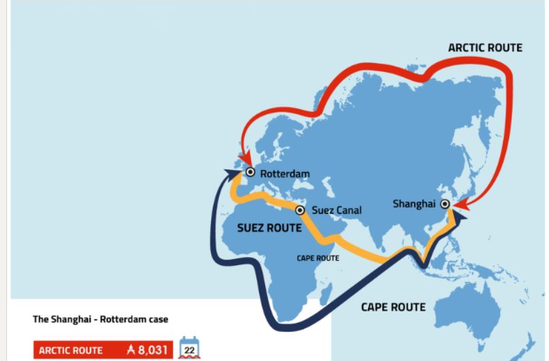 Rotta Artica, la Cina sfida il Canale di Suez – Il viaggio è sempre più breve: a rischio la centralità del Mediterraneo