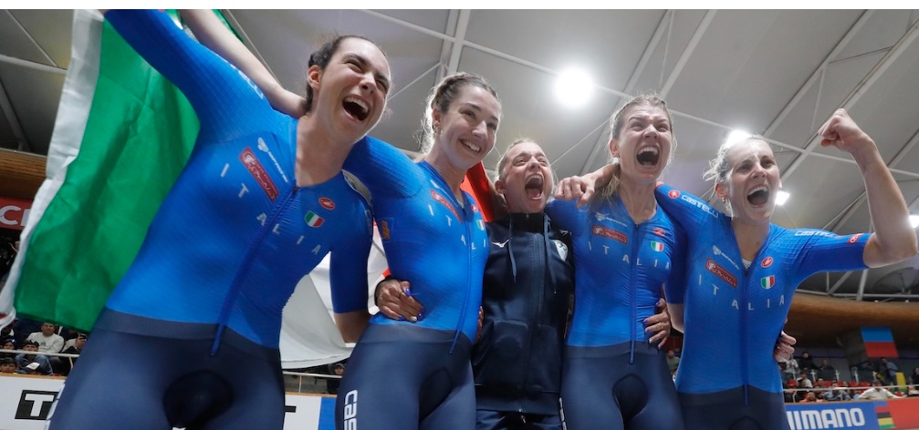 E’ subito Oro azzurro ai Mondiali di ciclismo! Impresa della squadra femminile. Battuta la Germania