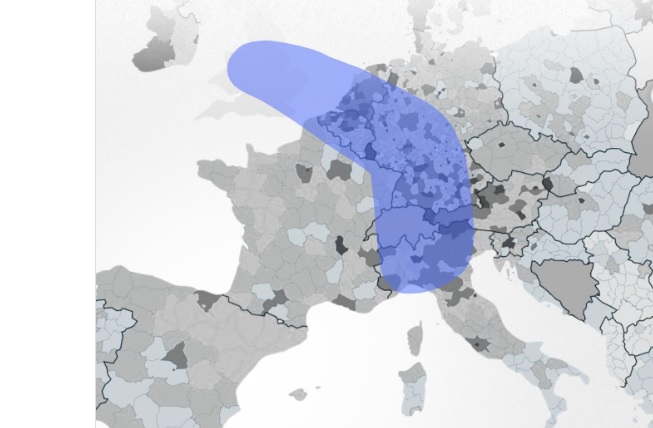 Cos’è la “Blue Banana”, l’immagine più utilizzata per descrivere la geografia economica dell’Europa. Qui si concentra gran parte della ricchezza