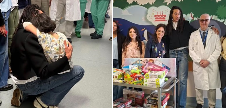 Milano – La bella sorpresa per i bimbi del Niguarda. Ghali fa visita in pediatria: sorrisi e momenti di gioia