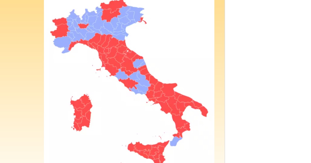 Referendum, risultati definitivi – Il Sì vince solo in Lombardia, Friuli e Veneto. Il No trionfa nel resto d’Italia: la mappa del voto