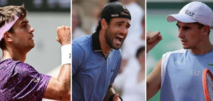 L’Italia scrive la storia al Roland Garros! Tre Azzurri ai quarti di finale: impresa Arnaldi con Tiafoe