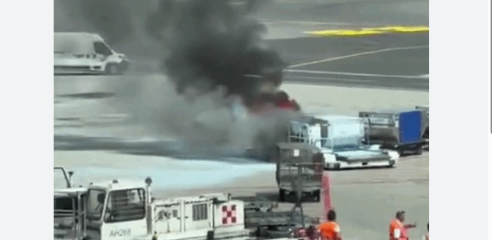 Milano- Paura a Malpensa: incendio sotto l’aereo, vanno a  fuoco i bagagli. Cosa è successo